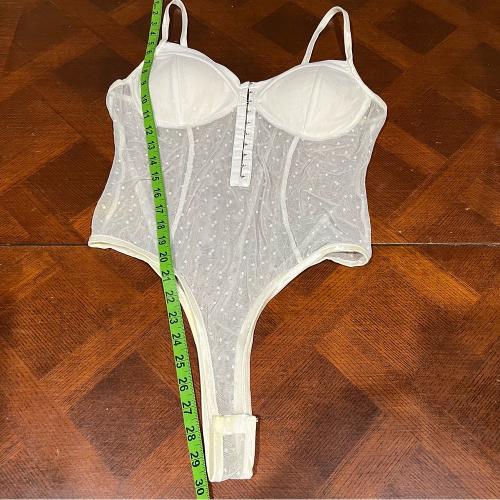Bozzolo Cream Sheer Bodysuit - Picture 12 of 16